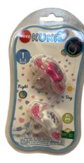 2 Chupete KUKA 0 - 6 m Rosa con motivos