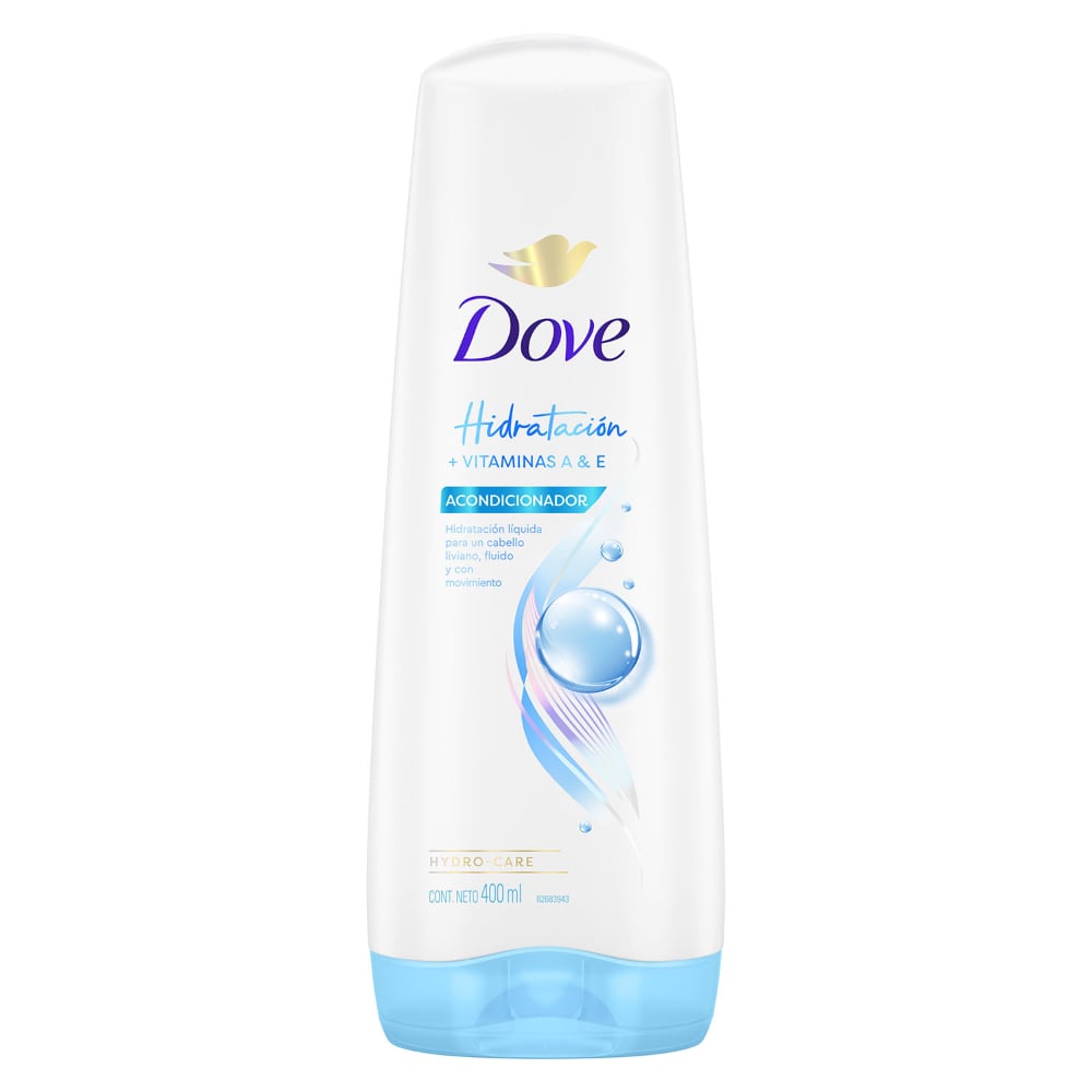 Acondicionador DOVE Hidratación + Vitamina A & E 400ml