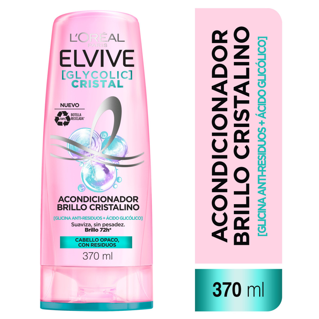 Acondicionador L'Oréal Paris Elvive Glyco Cristal 370ml