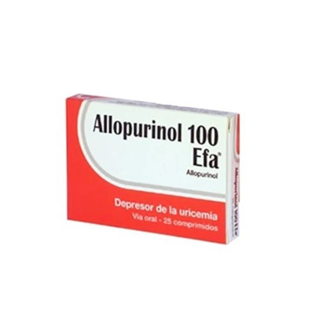 Allopurinol Efa 100 mg x 25 Comprimidos