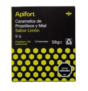 Apifort Caramelos de Propoleos y Miel Sabor Limon (12)