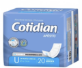 Apósitos Cotidian Multiuso Unisex Súper Absorbente x20 Unidades Para Incontinencia Leve