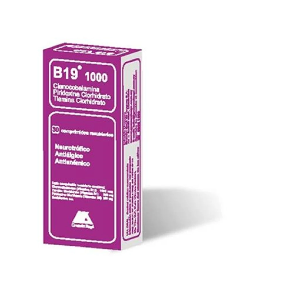 B19 1000 x 30 Comprimidos