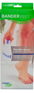 Bander Green Plantilla Gel Polimero Con Arco 39-40