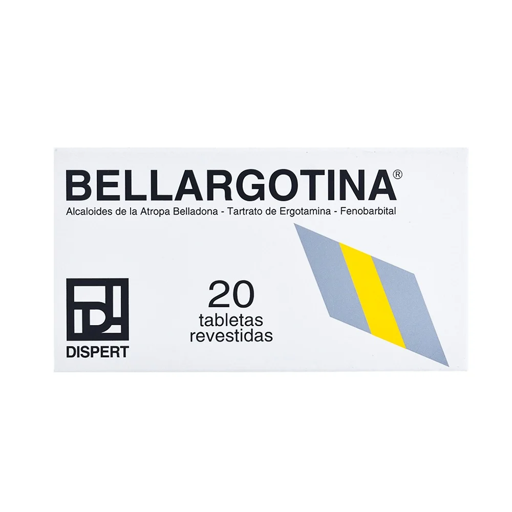 Bellargotina 0.1 mg/0.3 mg/25 mg 20 Tabletas Revestidas