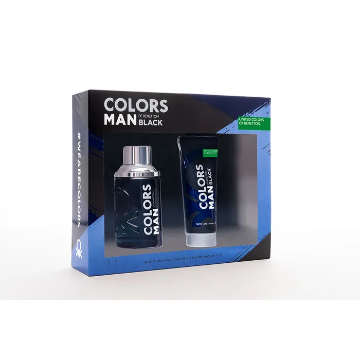 Benetton Colors Man Black Edt 100ml + Gel de Ducha 75ml
