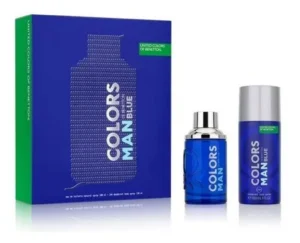 BENETTON PACK COLORS BLUE MAN EDT 100ML + DEO 150ML