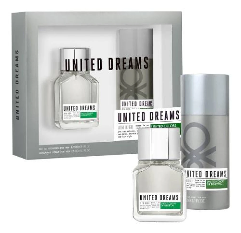 BENETTON PACK UNITED DREAMS AIM HIGH 100ML + DEO 150ML
