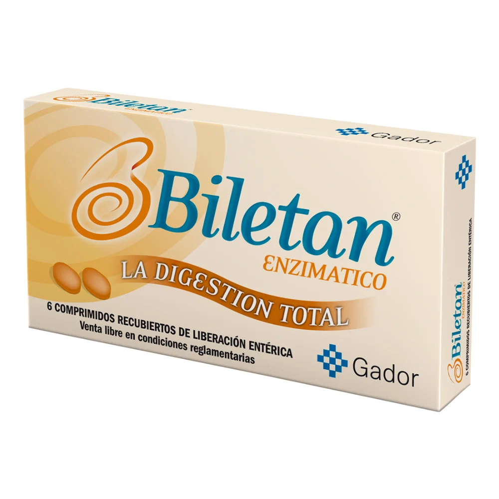 Biletan Enzimático 6 Comprimidos
