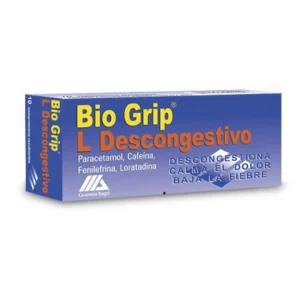 BIO GRIP DESCONGESTIVO X 10 COMPRIMIDOS