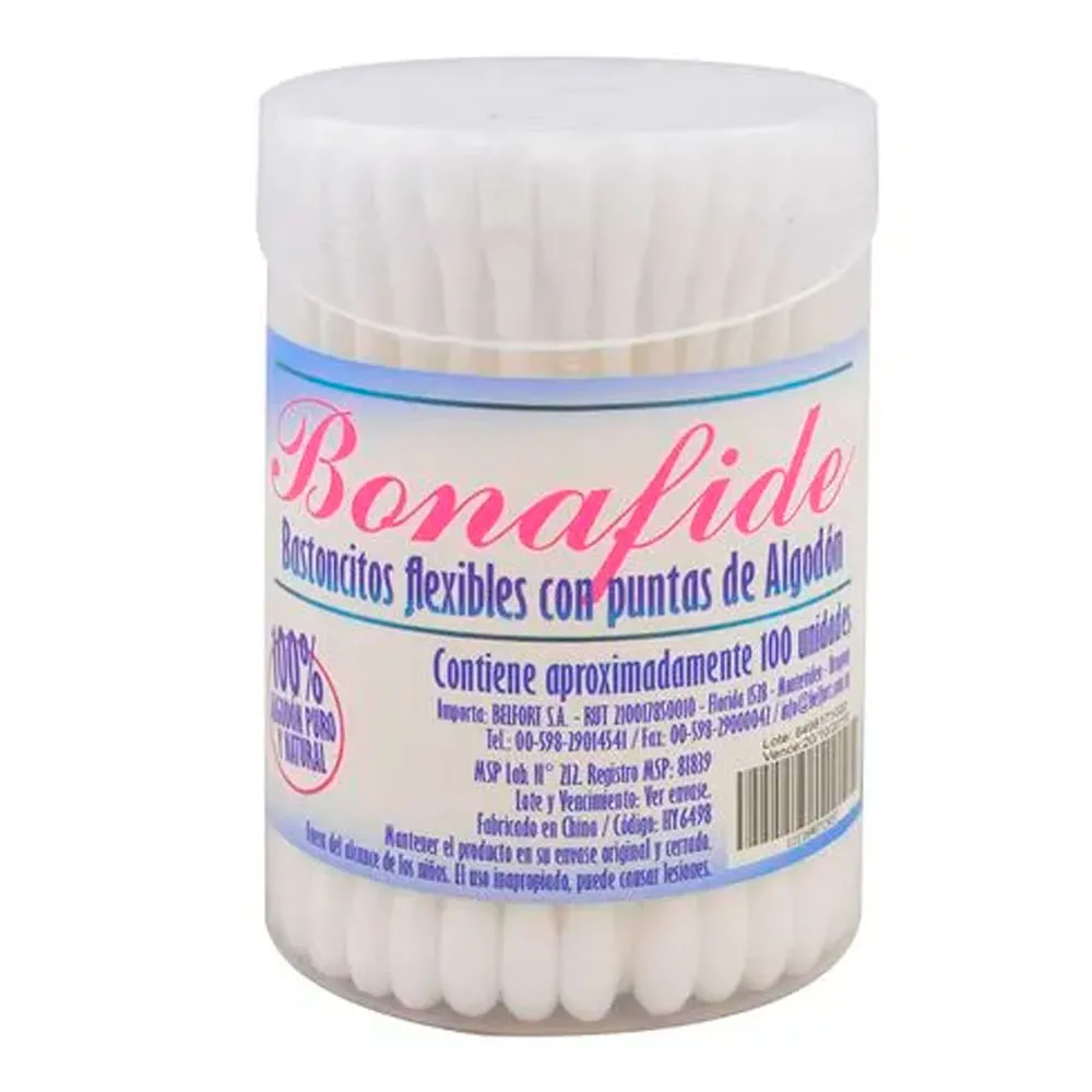Bonafide Cotonetes 100 Unidades