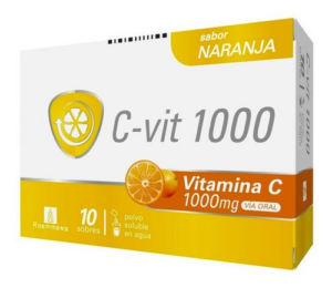 C-vit 1000 Mg. 10 Comp. Sabor Naranja