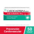 Cardioaspirina Antiagregante Plaquetario con Ácido Acetilsalicílico 100mg x 50 Comprimidos