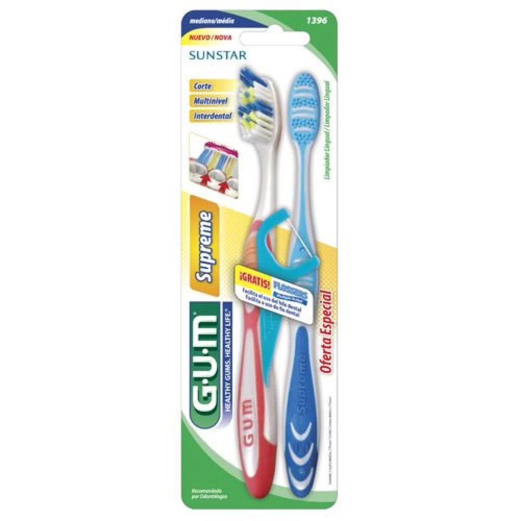 CEPILLO DE DIENTES GUM BUTLER SUPREME N°1396 X2