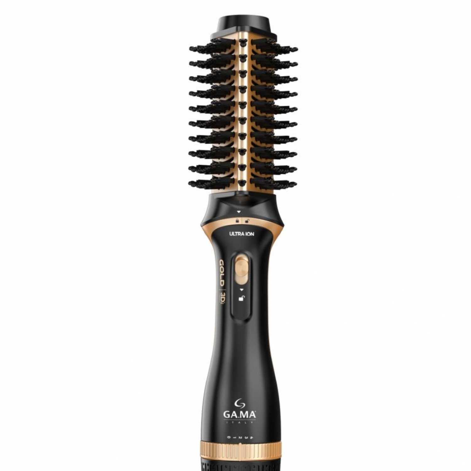 Cepillo Secador Modelador GAMA Styler Gold - Negro y Dorado