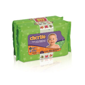 CHERITO TOALLITAS HUMEDAS LANOLINA PACK X 2 [140 uni.]