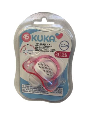 Chupete KUKA 0 - 6 m Rosa con círculos