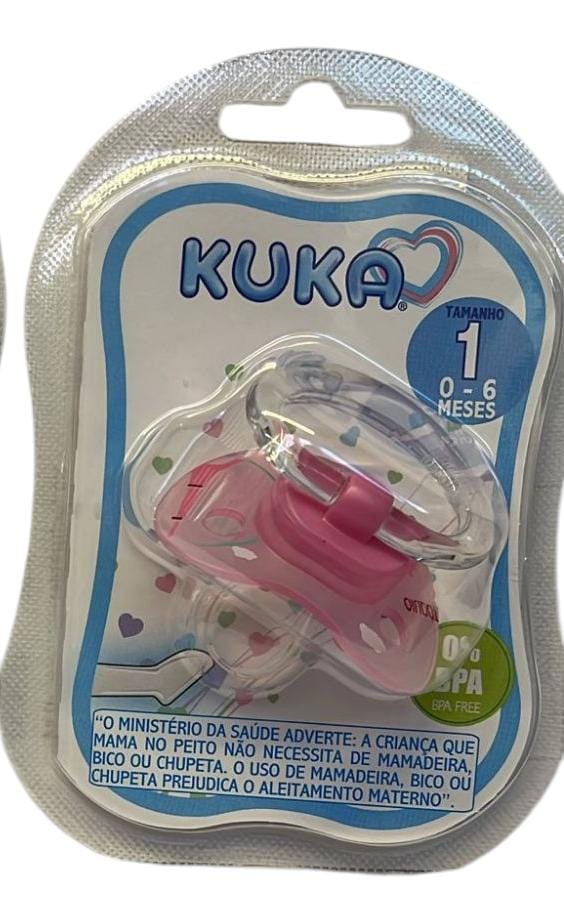 Chupete KUKA 0 - 6 m Rosa transparente