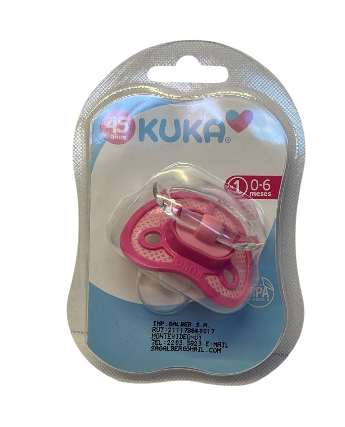 Chupete KUKA 0 - 6 m Rosa