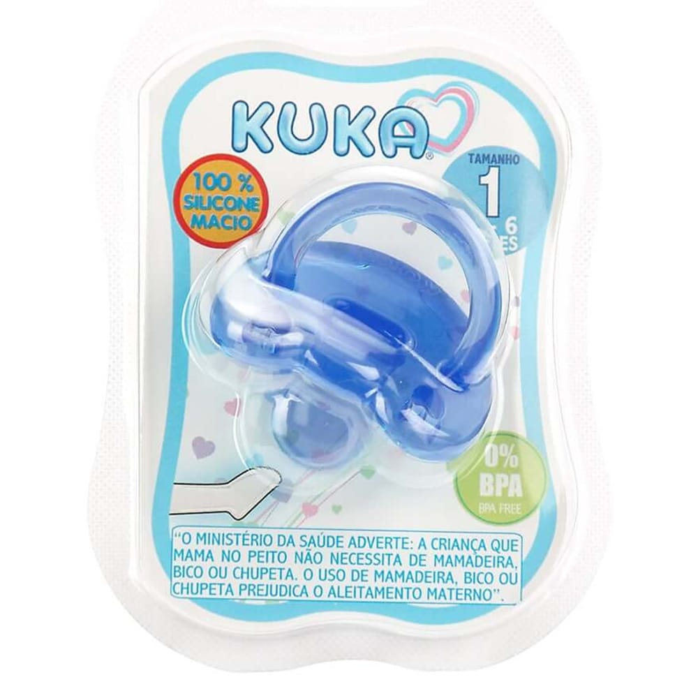 Chupete KUKA Silicona 0 - 6 m Azul