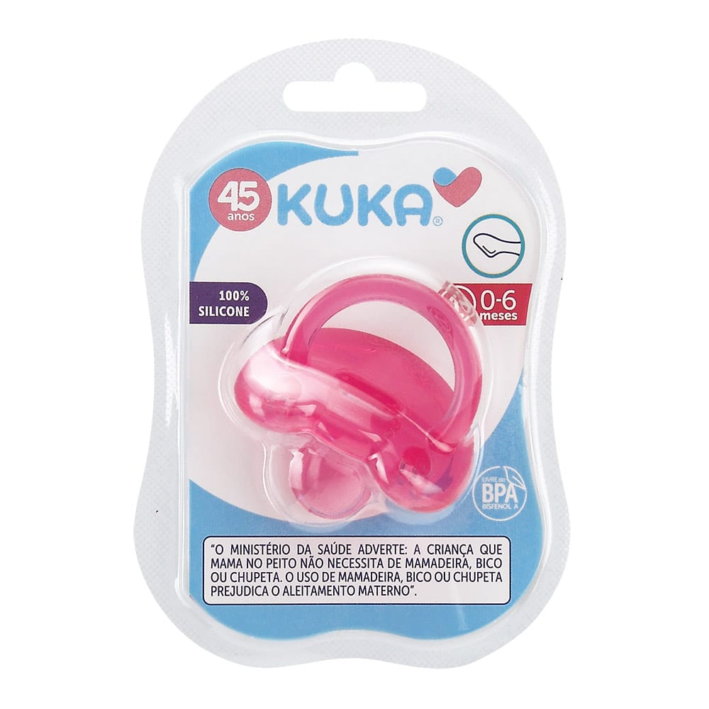 Chupete KUKA Silicona 0 - 6 m Rosa