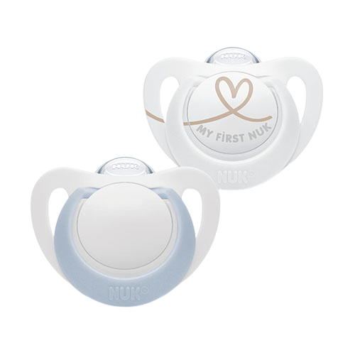 Chupete Nuk Star Silicona Celeste Talle 0 2 Unidades