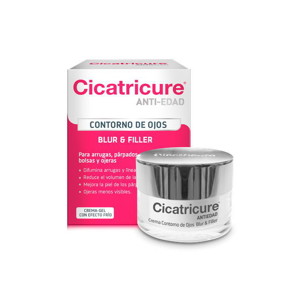 CICATRICURE ANTIEDAD BLUR & FILLER - CONTORNO DE OJOS - CREMA - 15gs