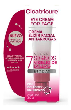 Cicatricure Crema Elixir Facial Anti-Arrugas Rostro y Ojos 30 gr