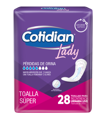 Cotidian Lady Toalla Súper x 28 unidades