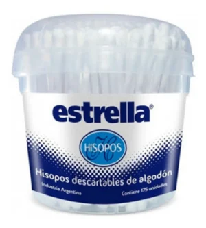 COTONETES/HISOPOS ESTRELLA BOLSA ZIPPER X 125