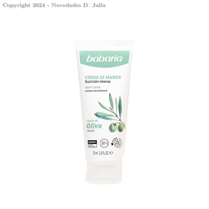 Crema de Manos Babaria Aceite de Oliva 75ml