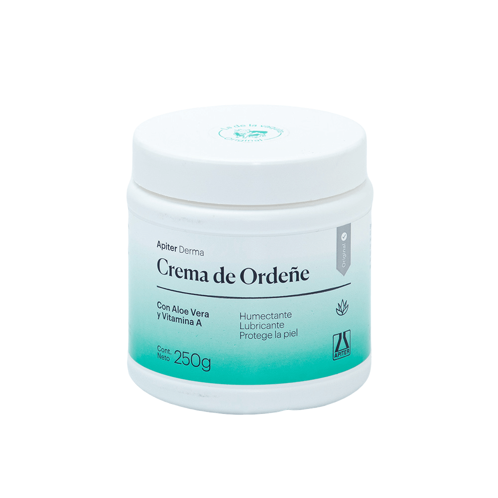 Crema De Ordeñe Con Aloe Vera y Vitamina A Apiter 250gr