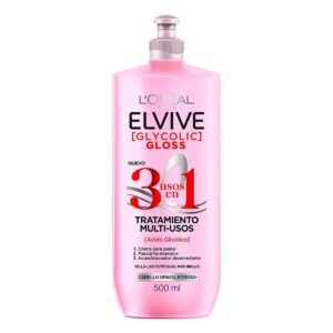 Crema De Peinar Elvive Glycolic Gloss 3 En 1 - 500ml.