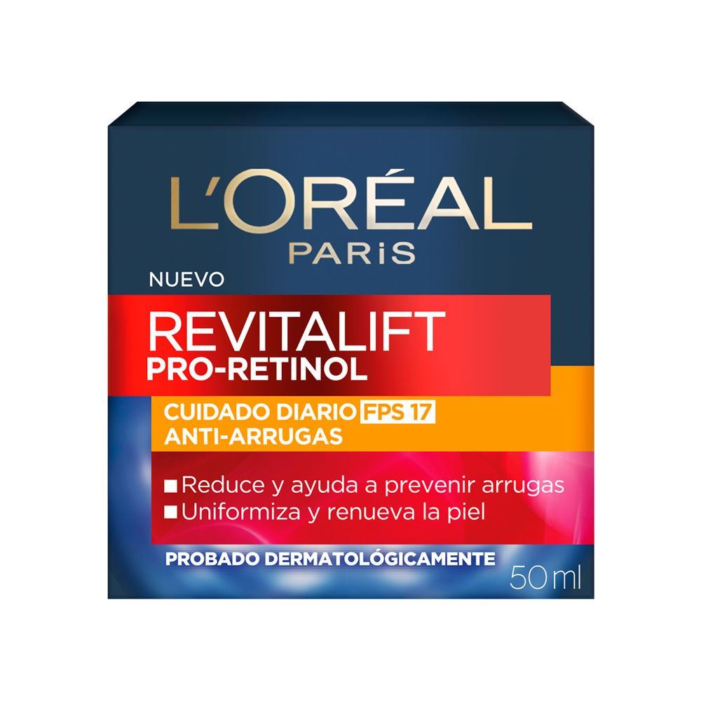 Crema Loreal Paris Revitalift Pro-Retinol Dia 50Ml