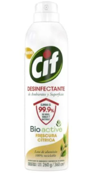 Desinfectante En Aerosol De Ambientes Y Superficies Cif Cítrica 260 G