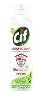 Desinfectante En Aerosol De Ambientes Y Superficies Cif Original 260 G