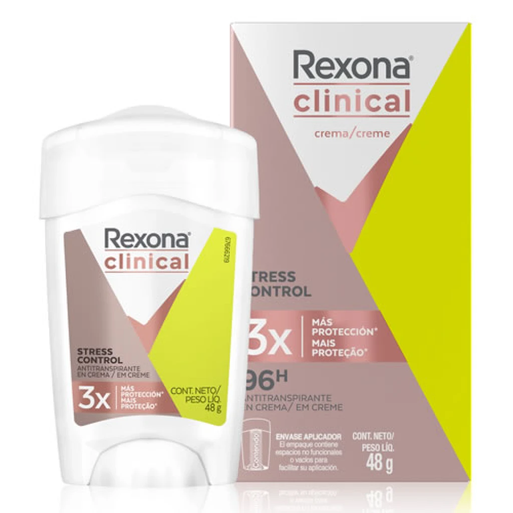 DESODORANTE EN CREMA REXONA CLINICAL STRESS 48 GR