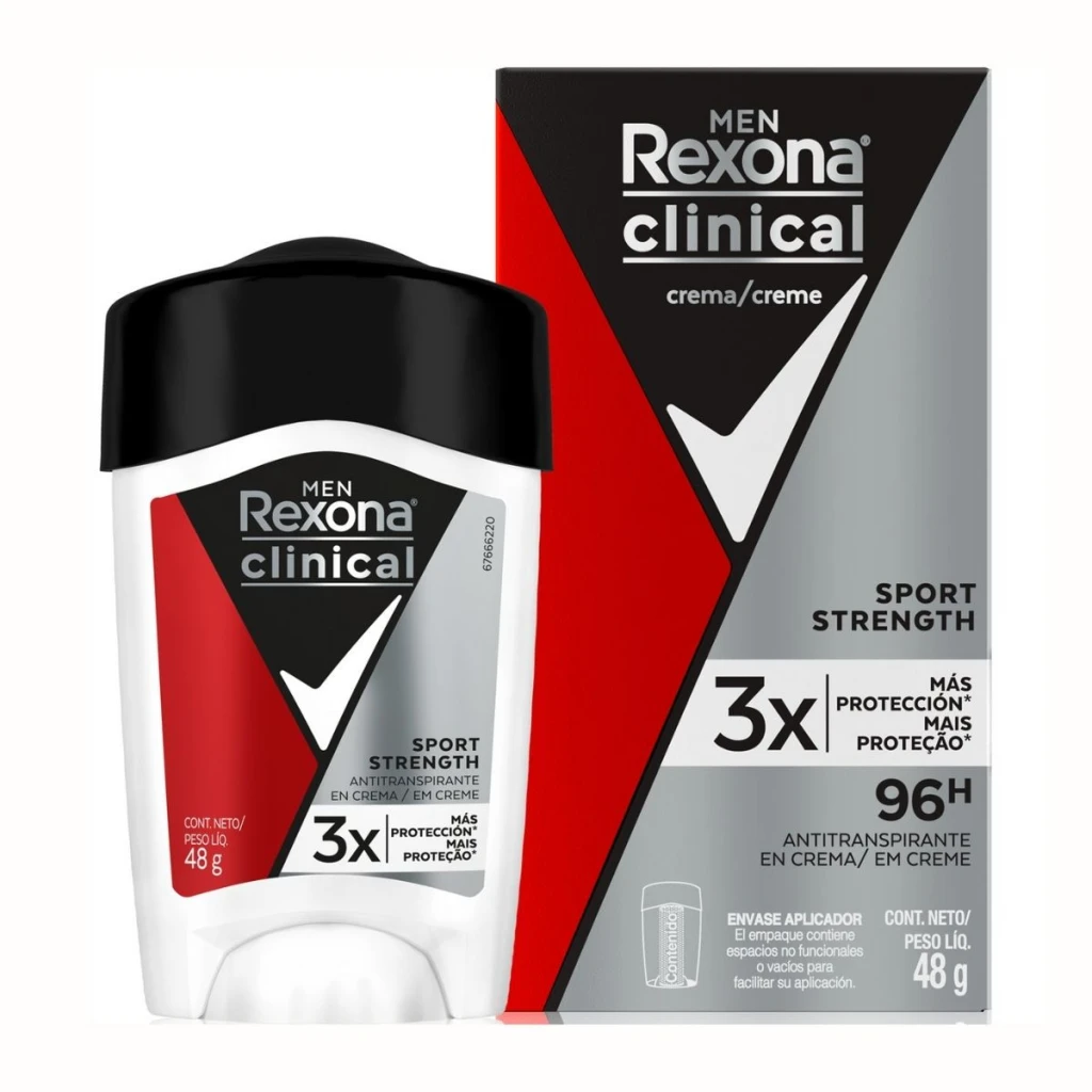 Desodorante Rexona Clinical Sport En Crema 48 gr