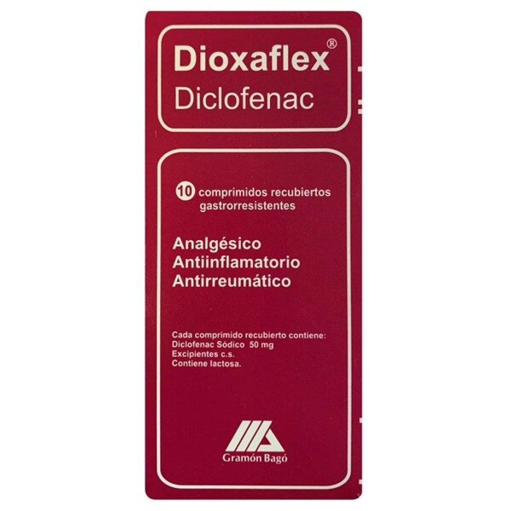 DIOXAFLEX 50 MG X 10 COMPRIMIDOS
