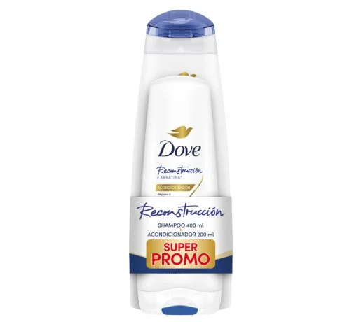 Dove Pack Shampoo Reconstrucción Completa 400 Ml + Acondicionador 200 Ml