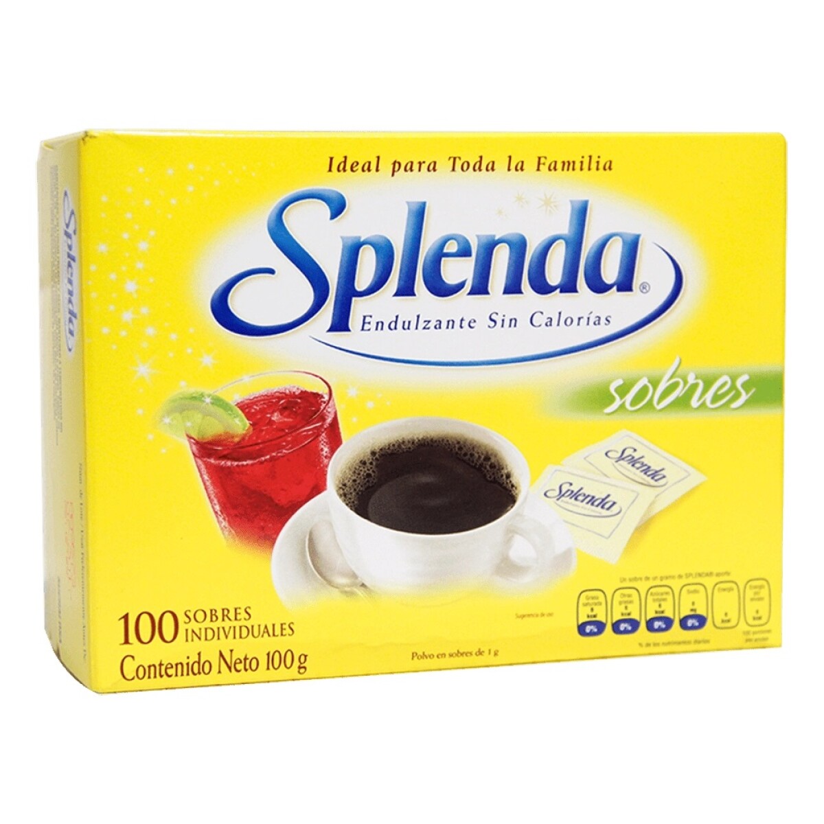 Edulcorante Splenda 100 sobres