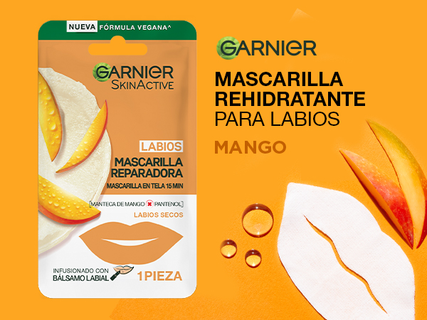 Garnier Skin Active Mascarilla para Labios Mango 1 unidad
