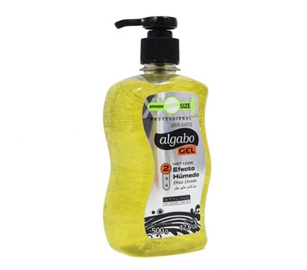 GEL CAPILAR ALGABO EFECTO HUMEDO ( AMARILLO ) 500 GR