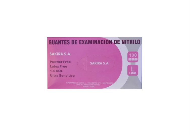Guante De Nitrilo Talle L x100