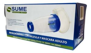 Inhalocamara con válvula y máscara adulto - SUME