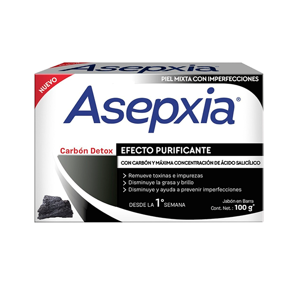Jabón Asepxia Carbón 100 g