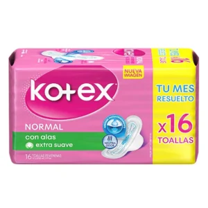 KOTEX ESENCIAL NORMAL CON ALAS X16
