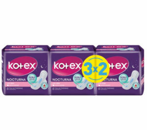 KOTEX NOCTURNA CON ALAS 8 3X2