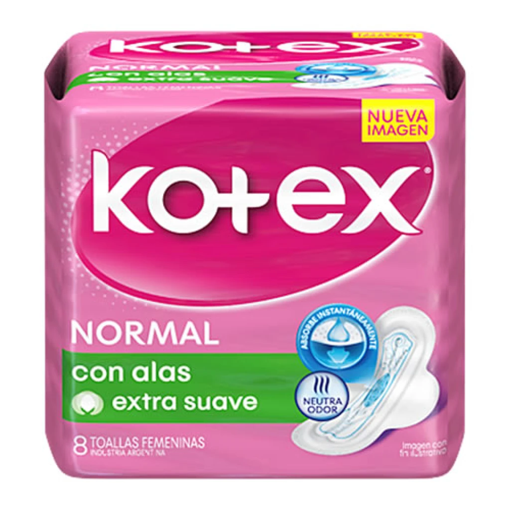 KOTEX NORMAL CON ALAS X8
