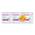 Kotex Toallas Ultrafina Puro Y Natural Pack 3x2